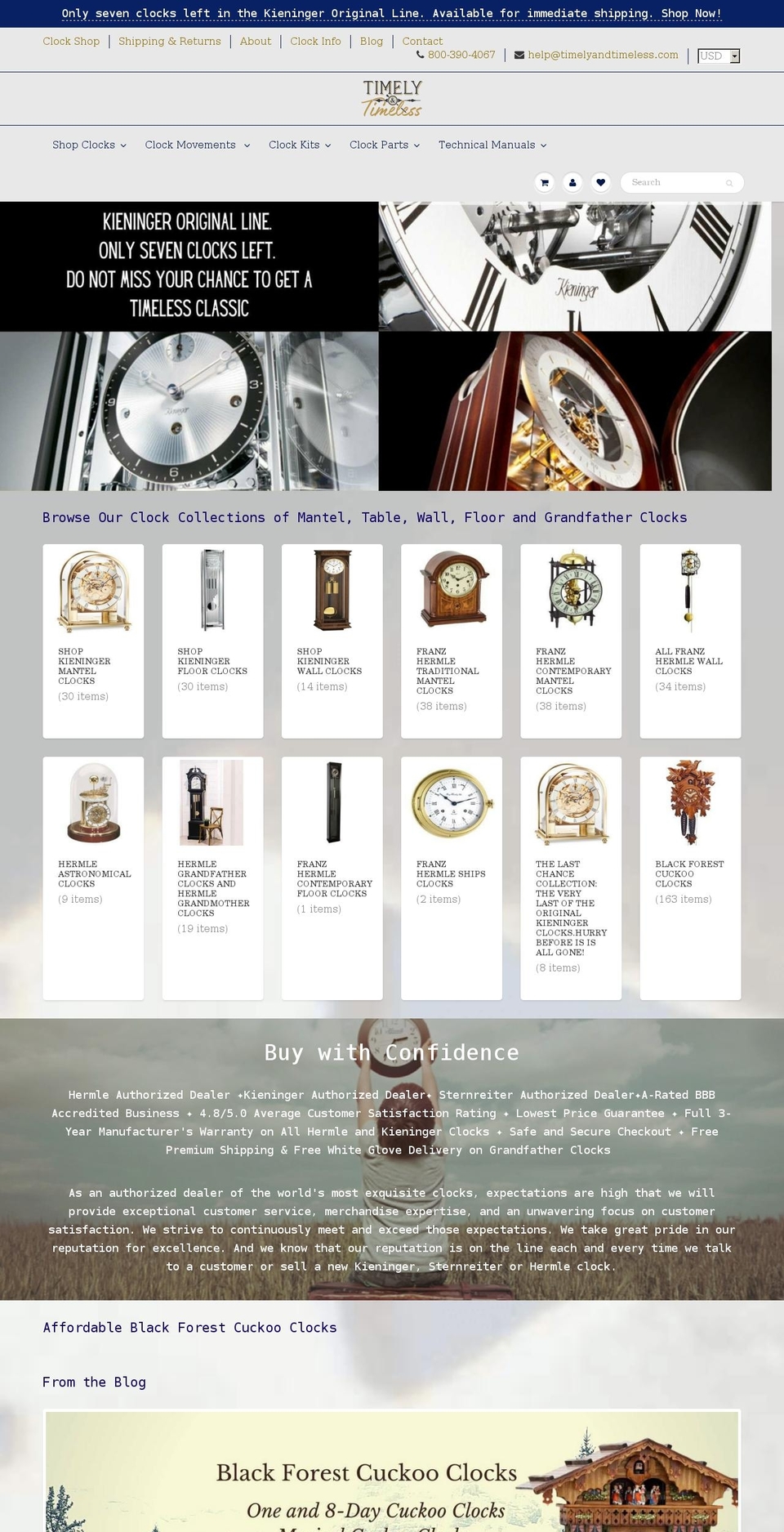 timelessandtimely.com — Shopify storefront screenshot