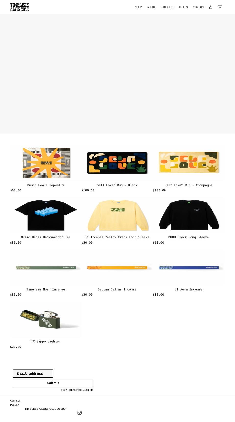 timelessclassics.shop shopify website screenshot