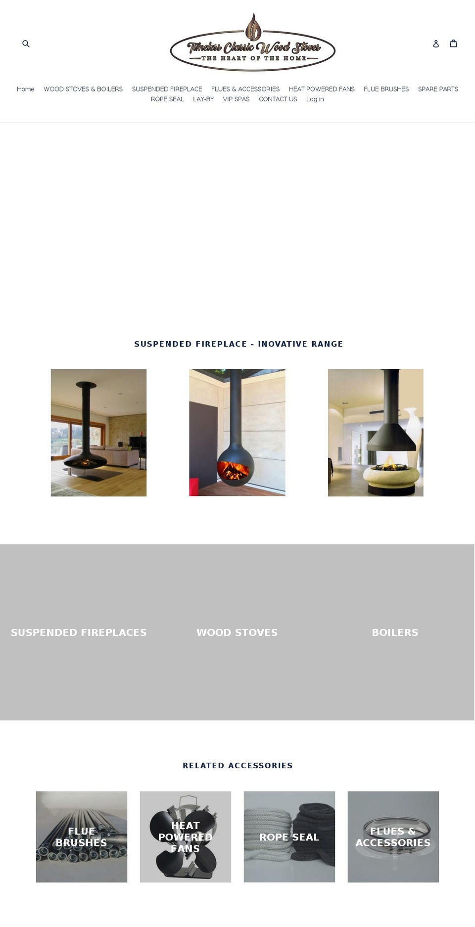 timelessclassicwoodstoves.com.au shopify website screenshot