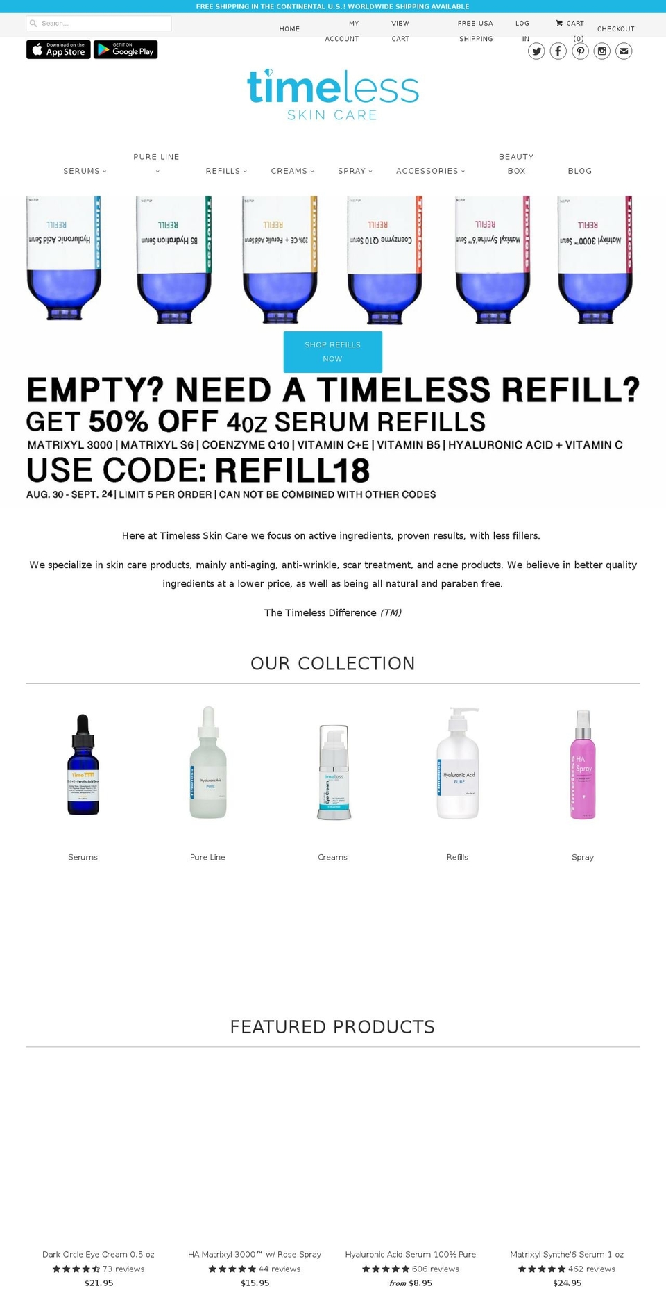timelesshapr.com shopify website screenshot