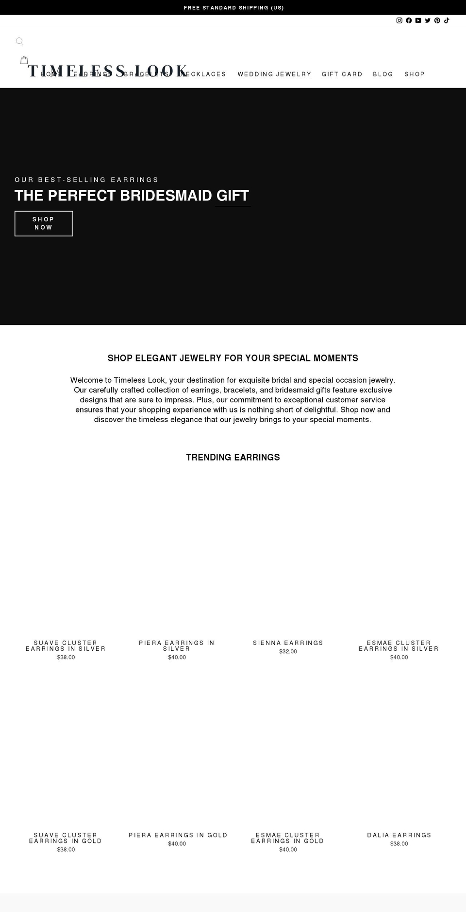 timelesslook.com shopify website screenshot