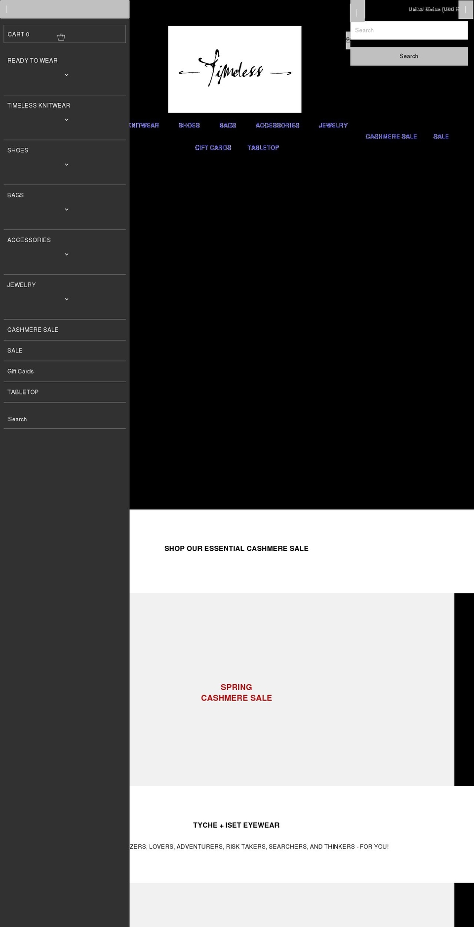 timelessmarthasvineyard.com shopify website screenshot