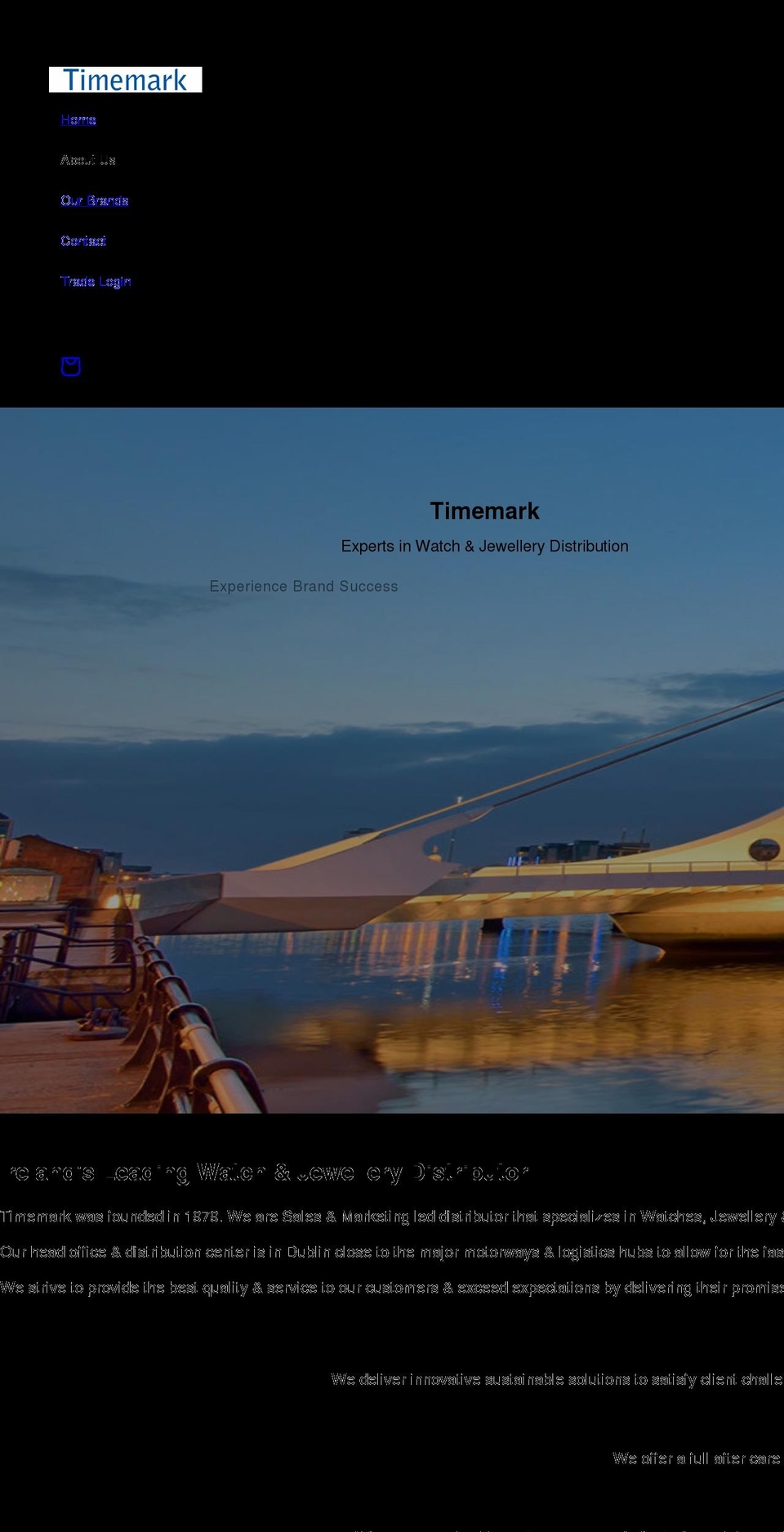 timemark.ie shopify website screenshot