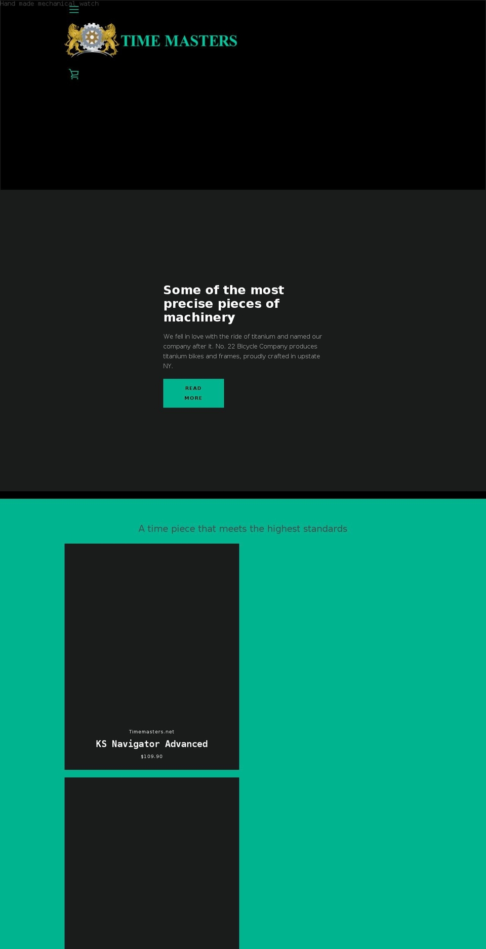 timemasters.net shopify website screenshot