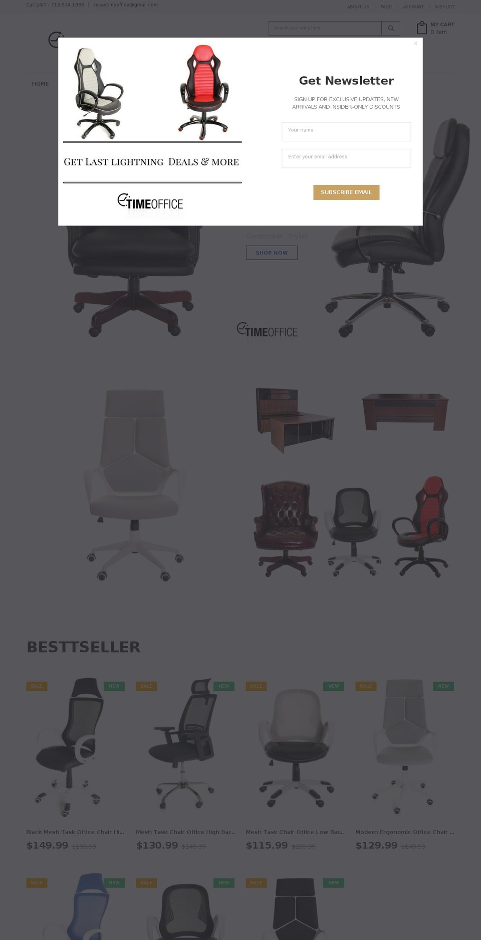 timeofficefurniture.com shopify website screenshot
