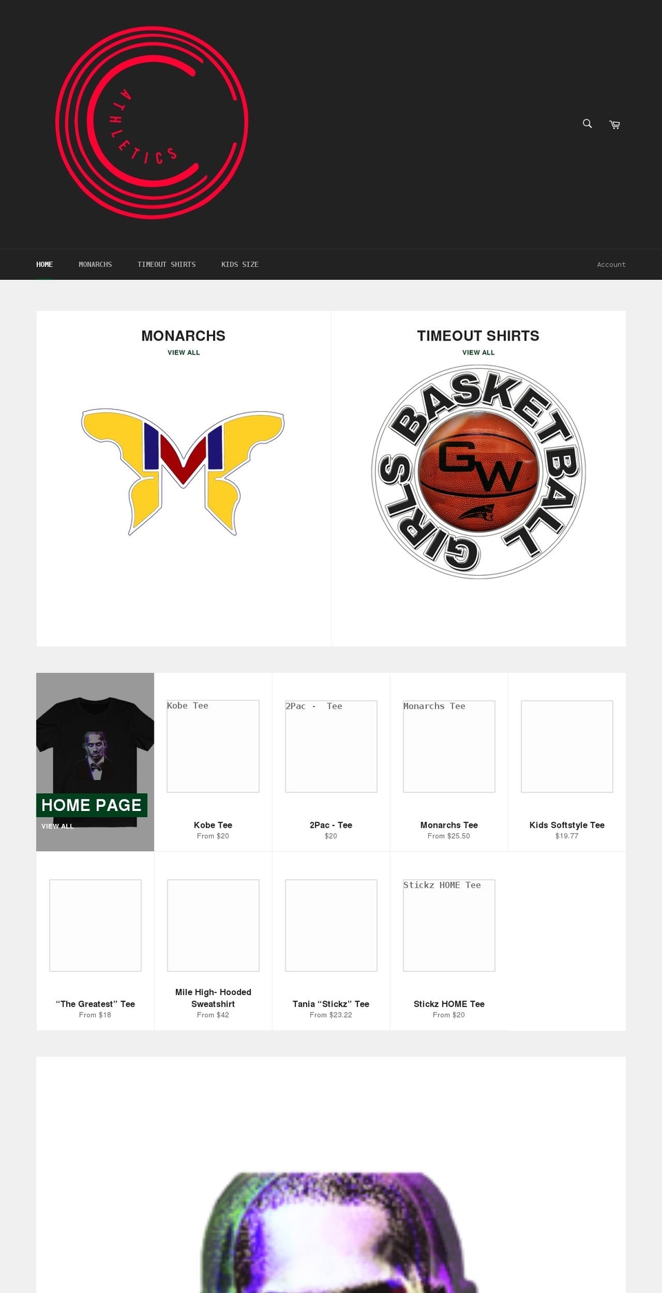 timeoutshirts.org shopify website screenshot