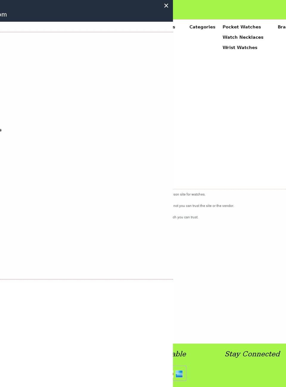 timepieces4u.com — Shopify storefront screenshot