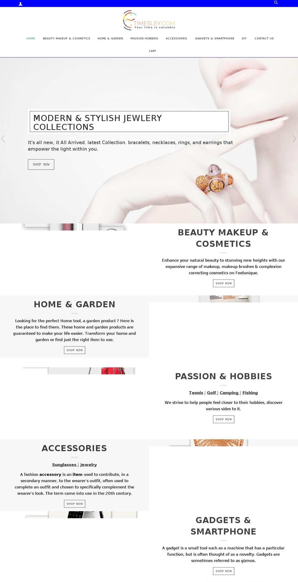timesley.com — Shopify storefront screenshot