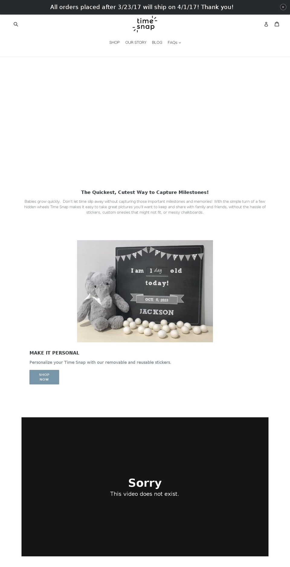 timesnapshop.com shopify website screenshot