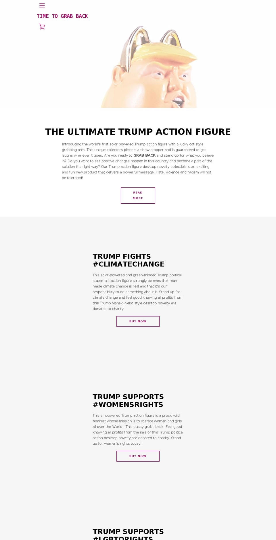 timetograbback.com shopify website screenshot