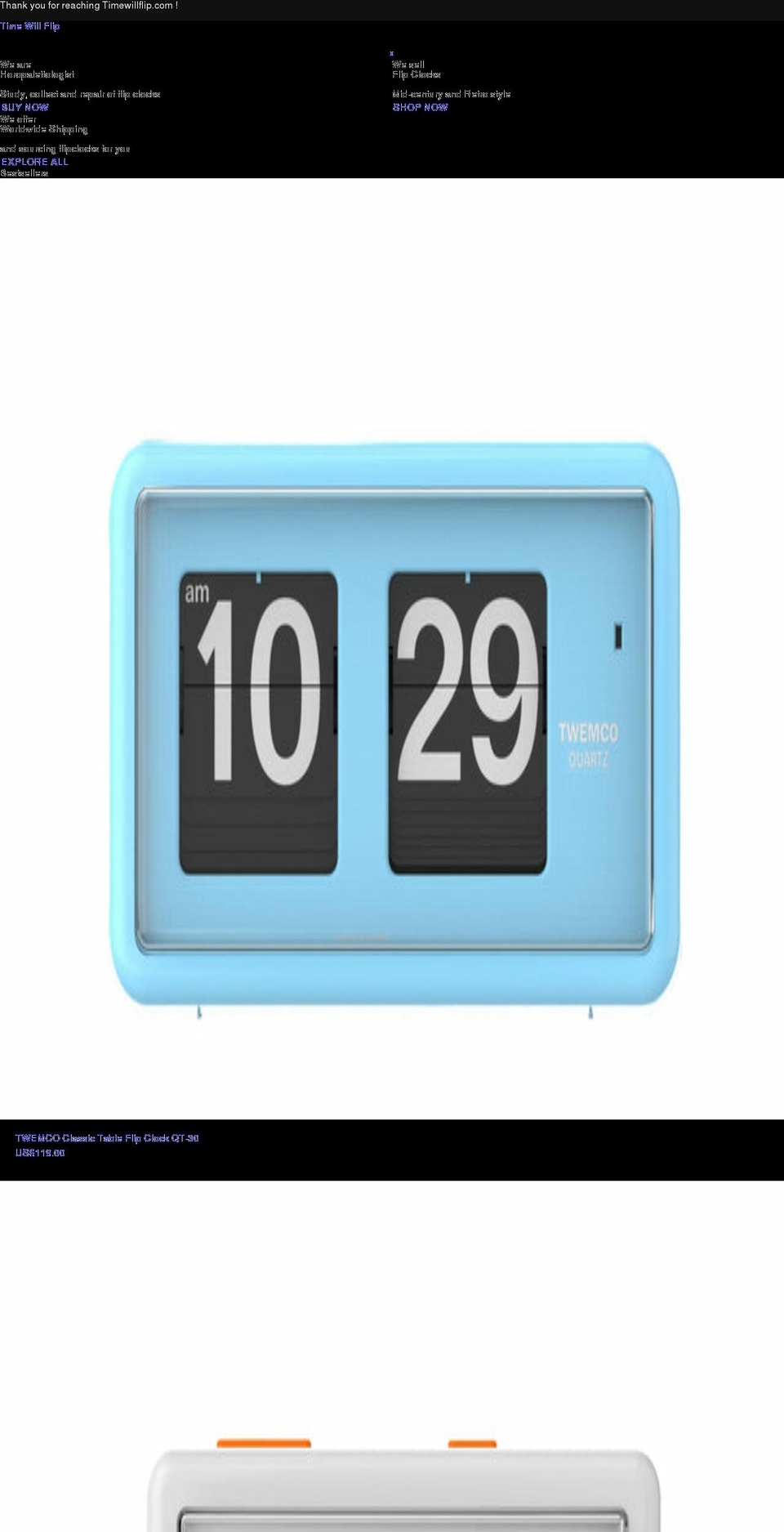 timewillflip.com — Shopify storefront screenshot