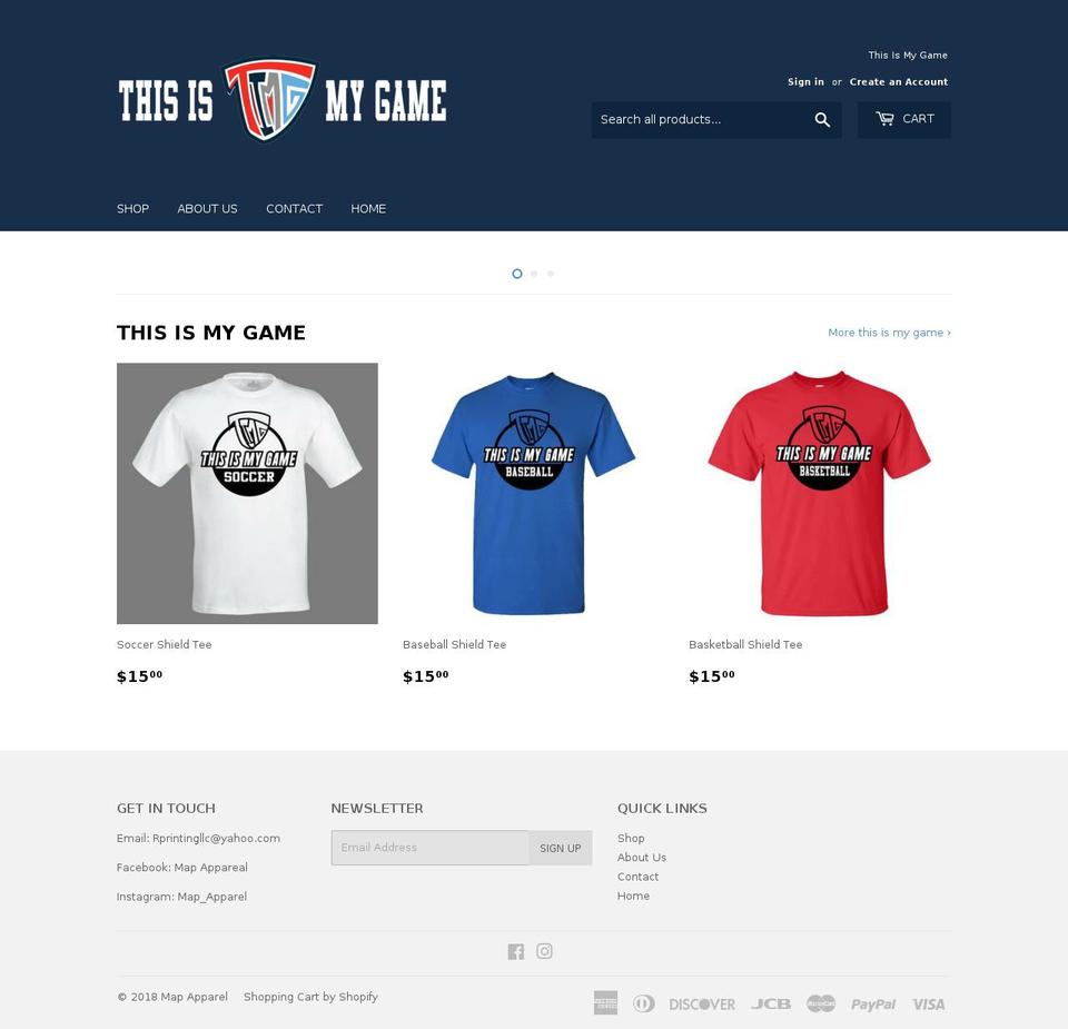 timgstores.com — Shopify storefront screenshot