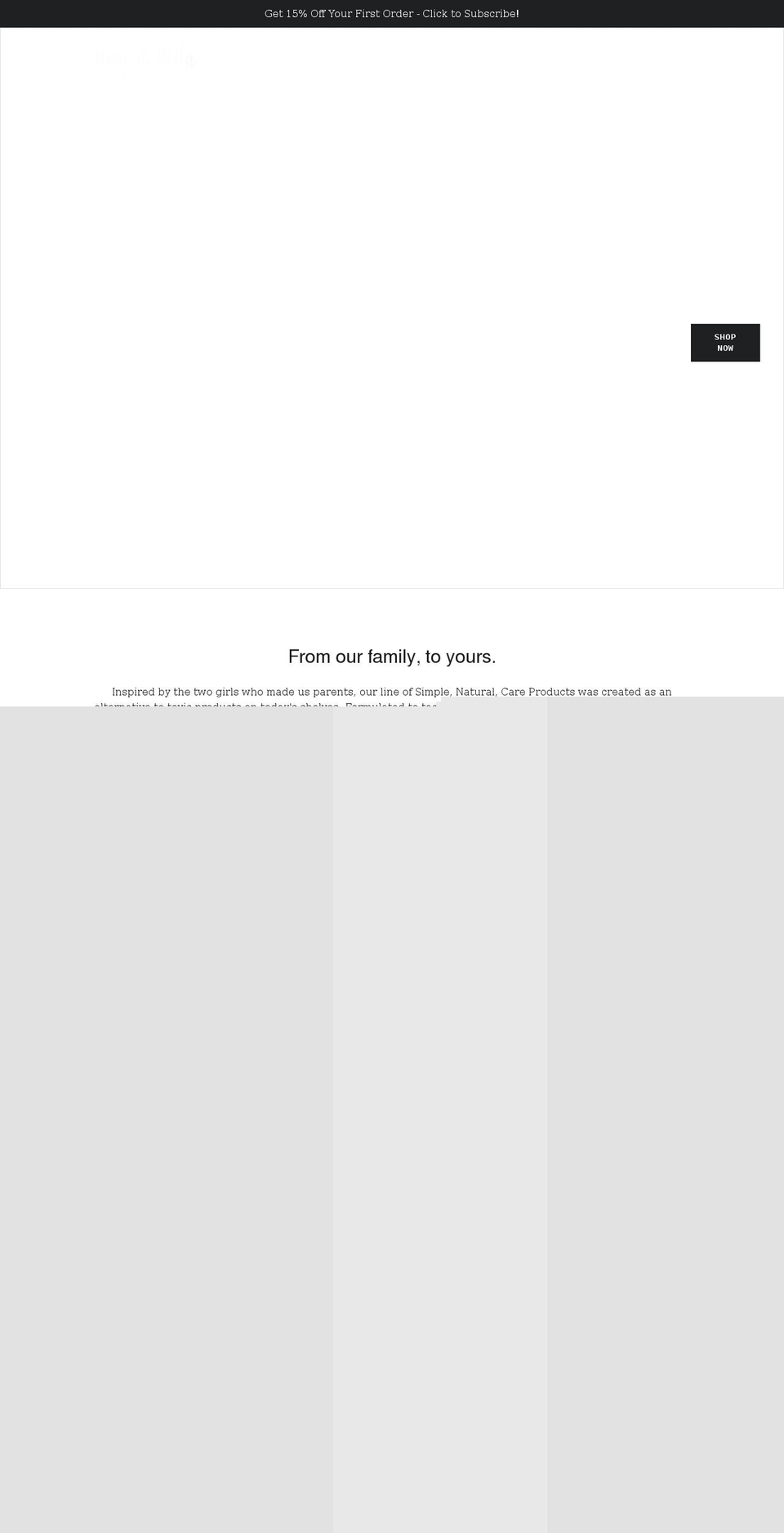 timiandmila.com shopify website screenshot