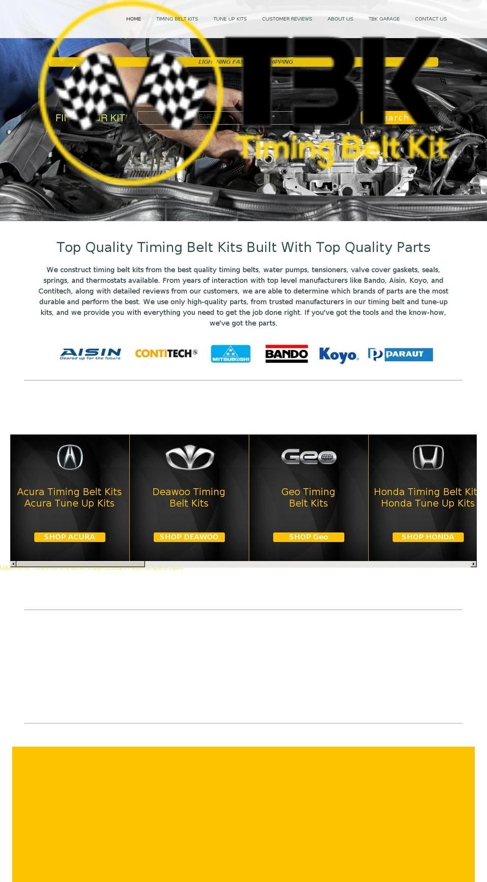 tbk-custom Shopify theme site example timingbeltkit.info