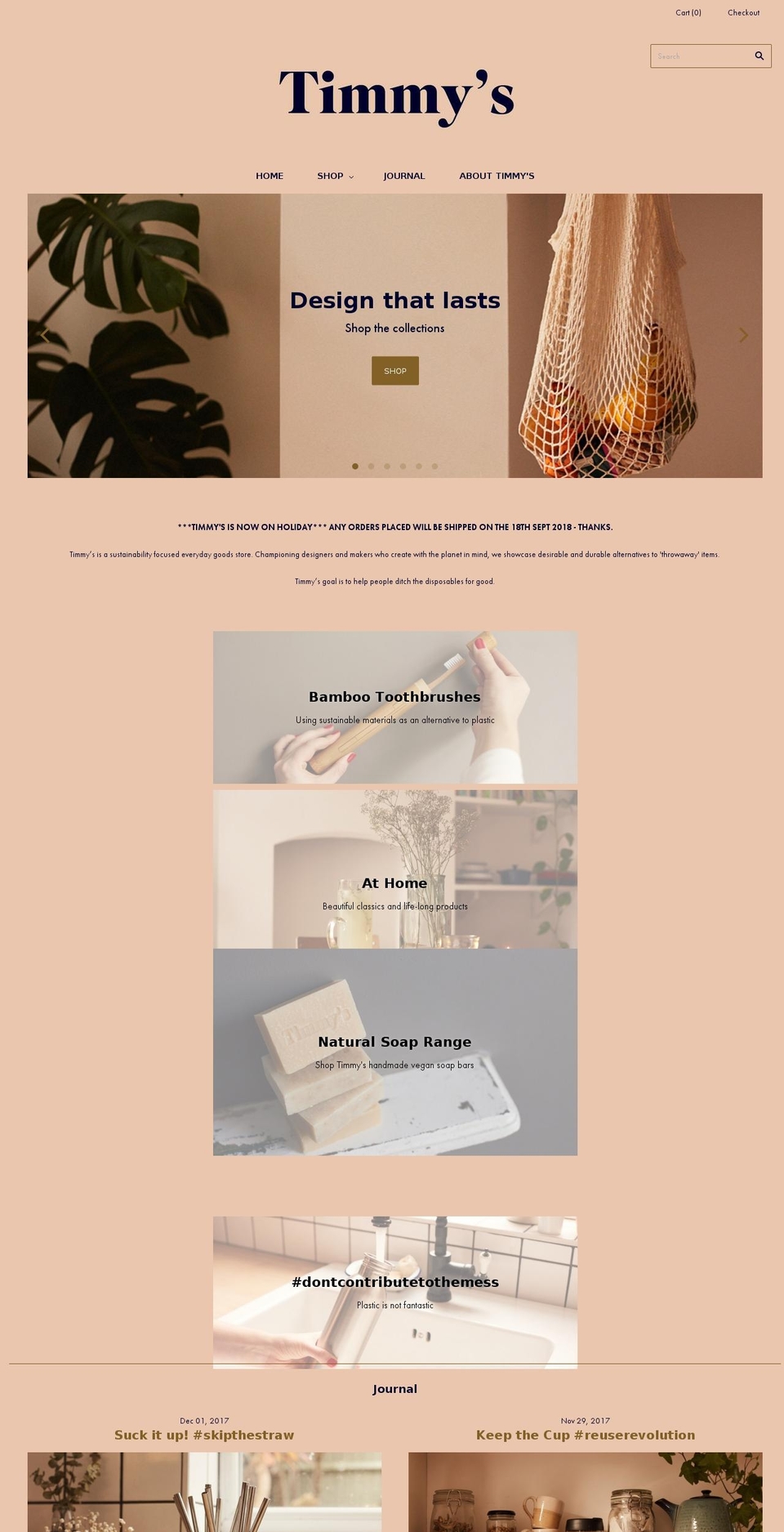 timmysonline.com — Shopify storefront screenshot