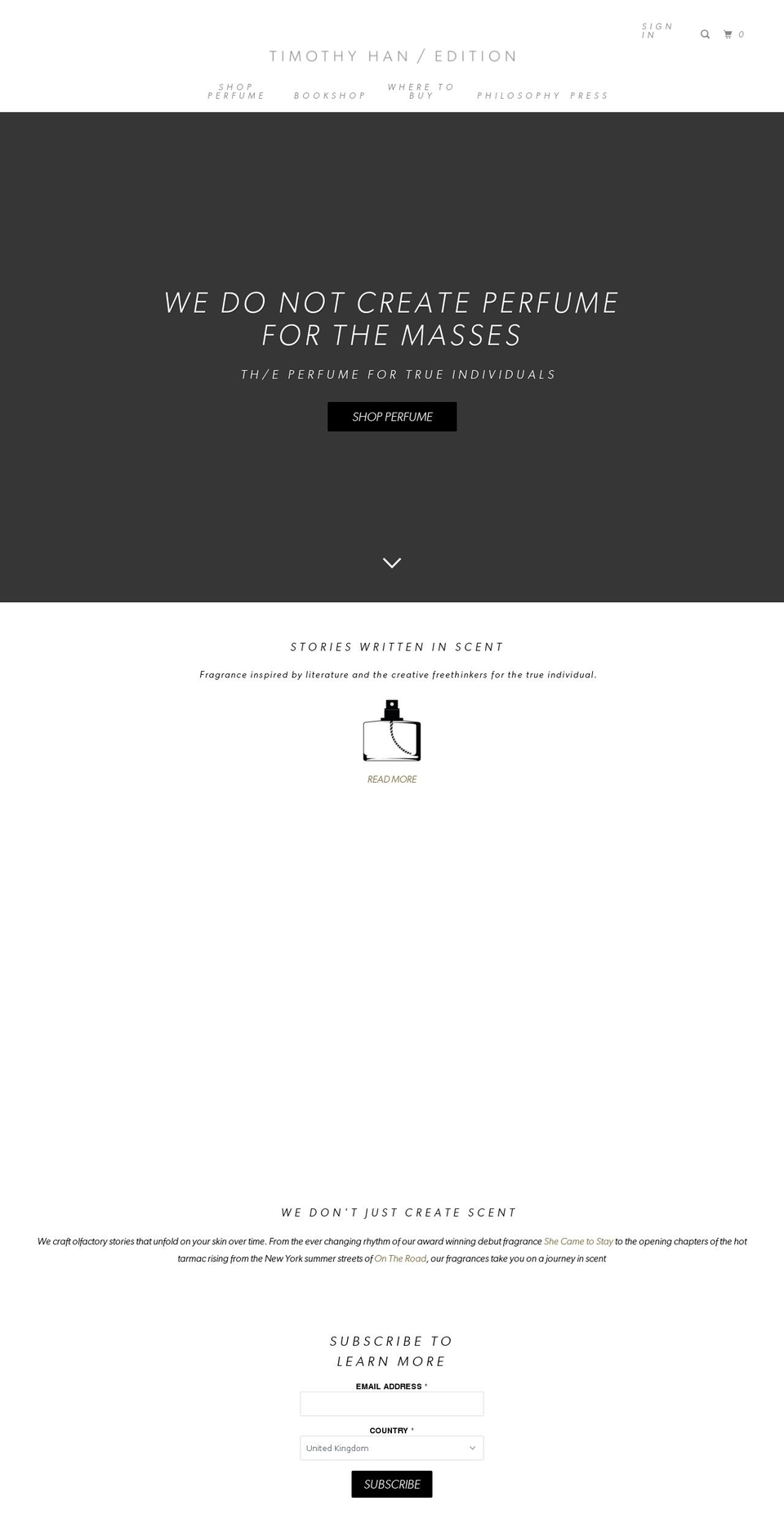 timothyhaneditions.com shopify website screenshot