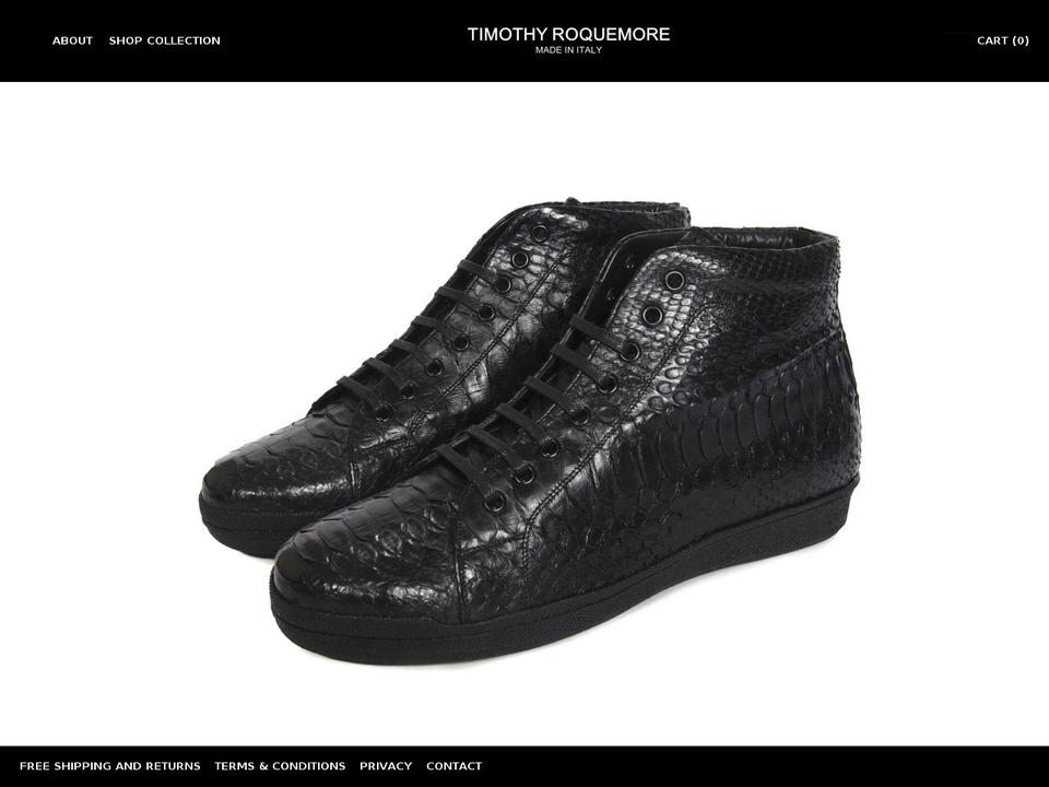 timothyroquemore.com shopify website screenshot