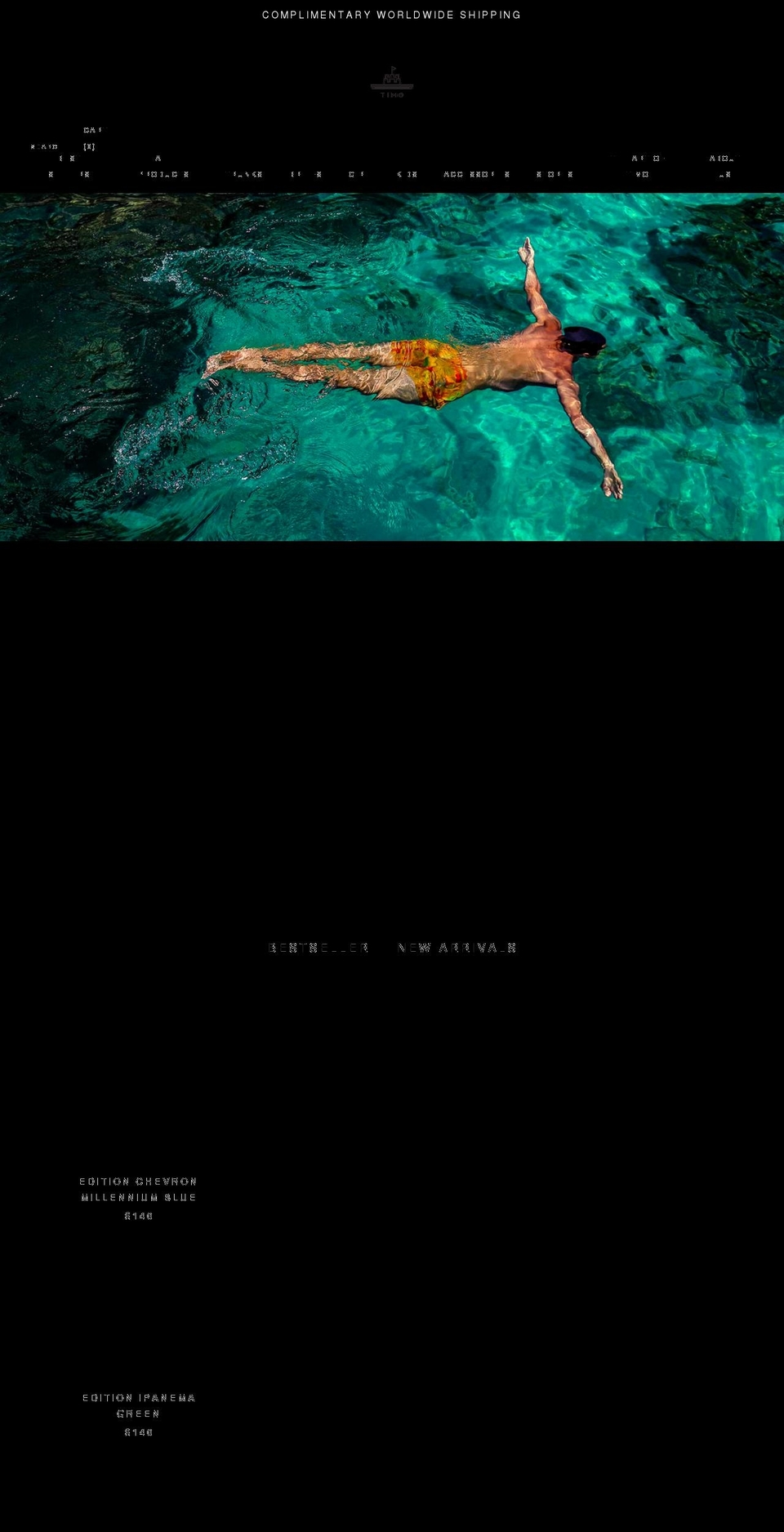 timotrunks.com shopify website screenshot