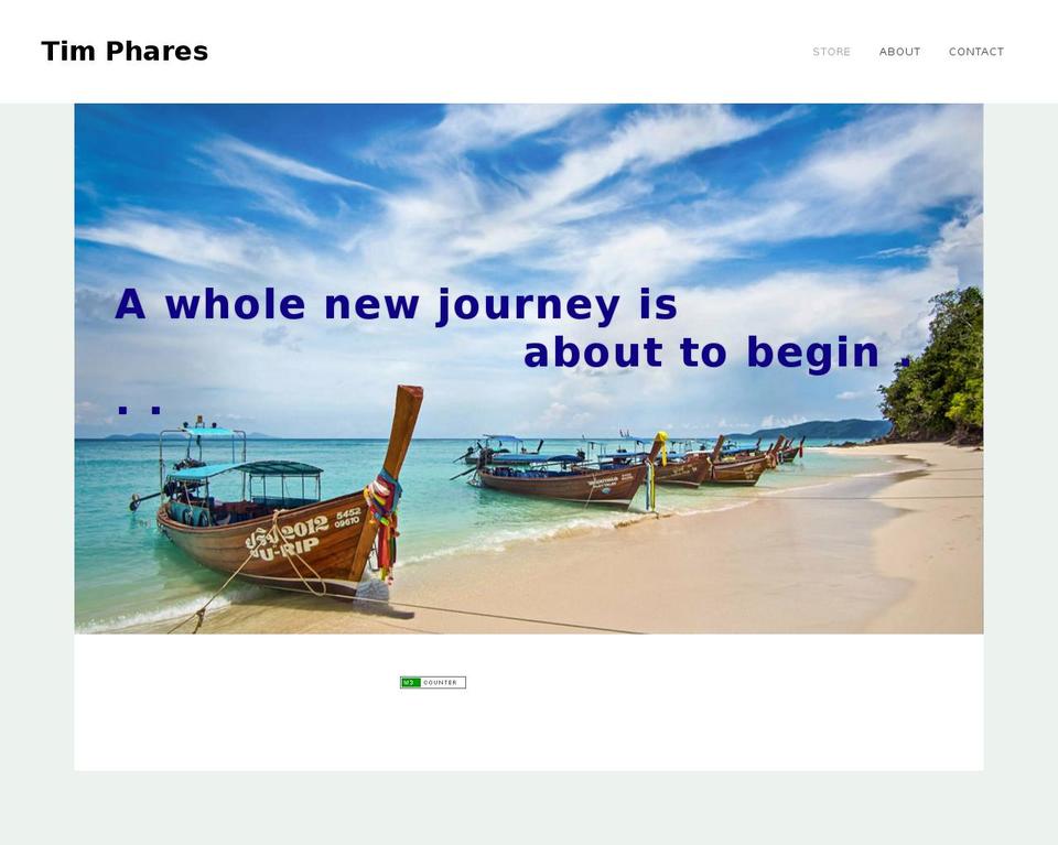timphares.com — Shopify storefront screenshot