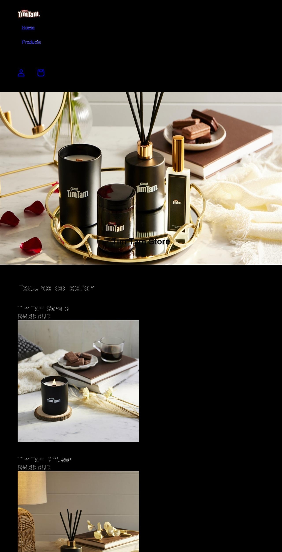 timtamstore.com shopify website screenshot