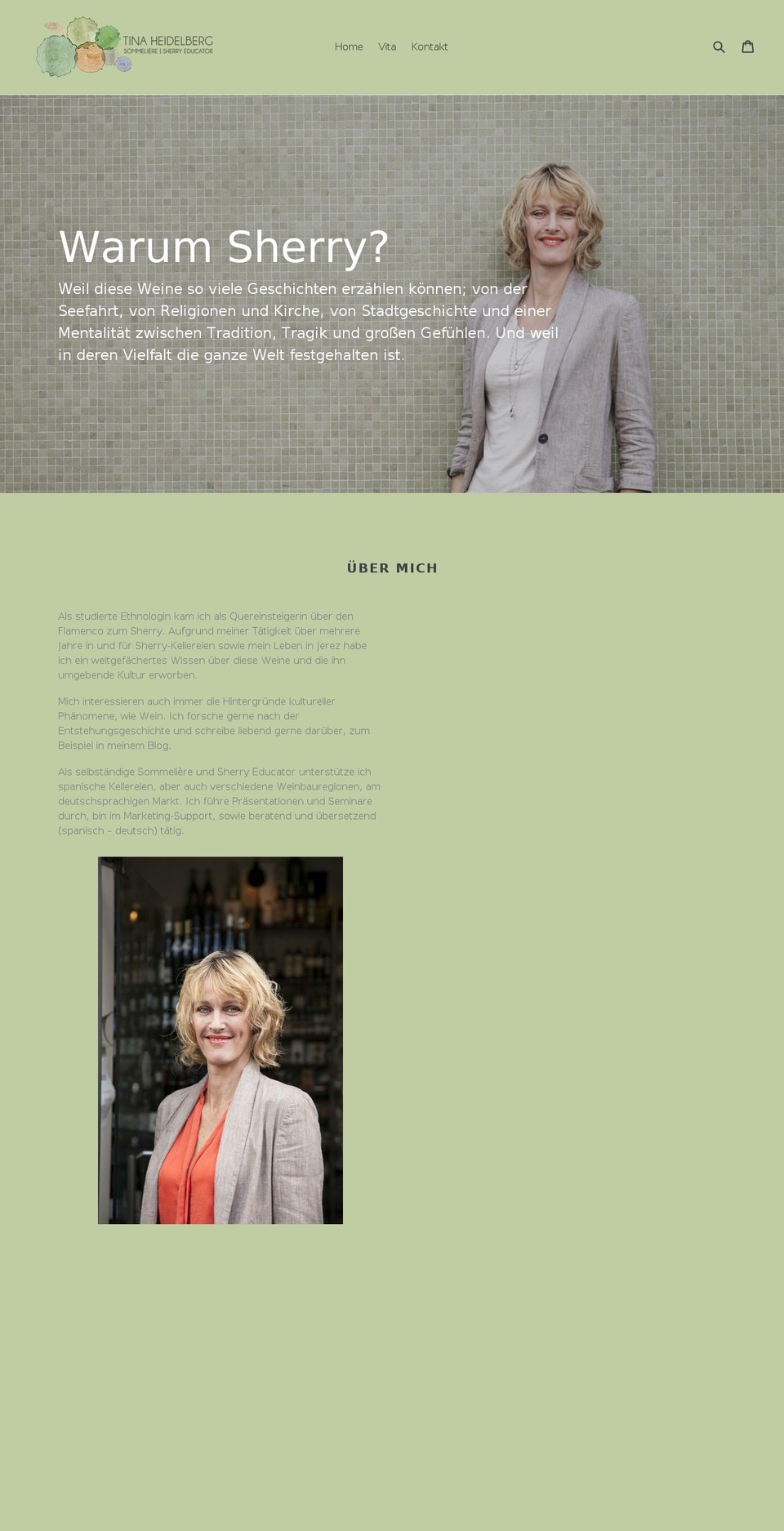 tina-heidelberg.com shopify website screenshot