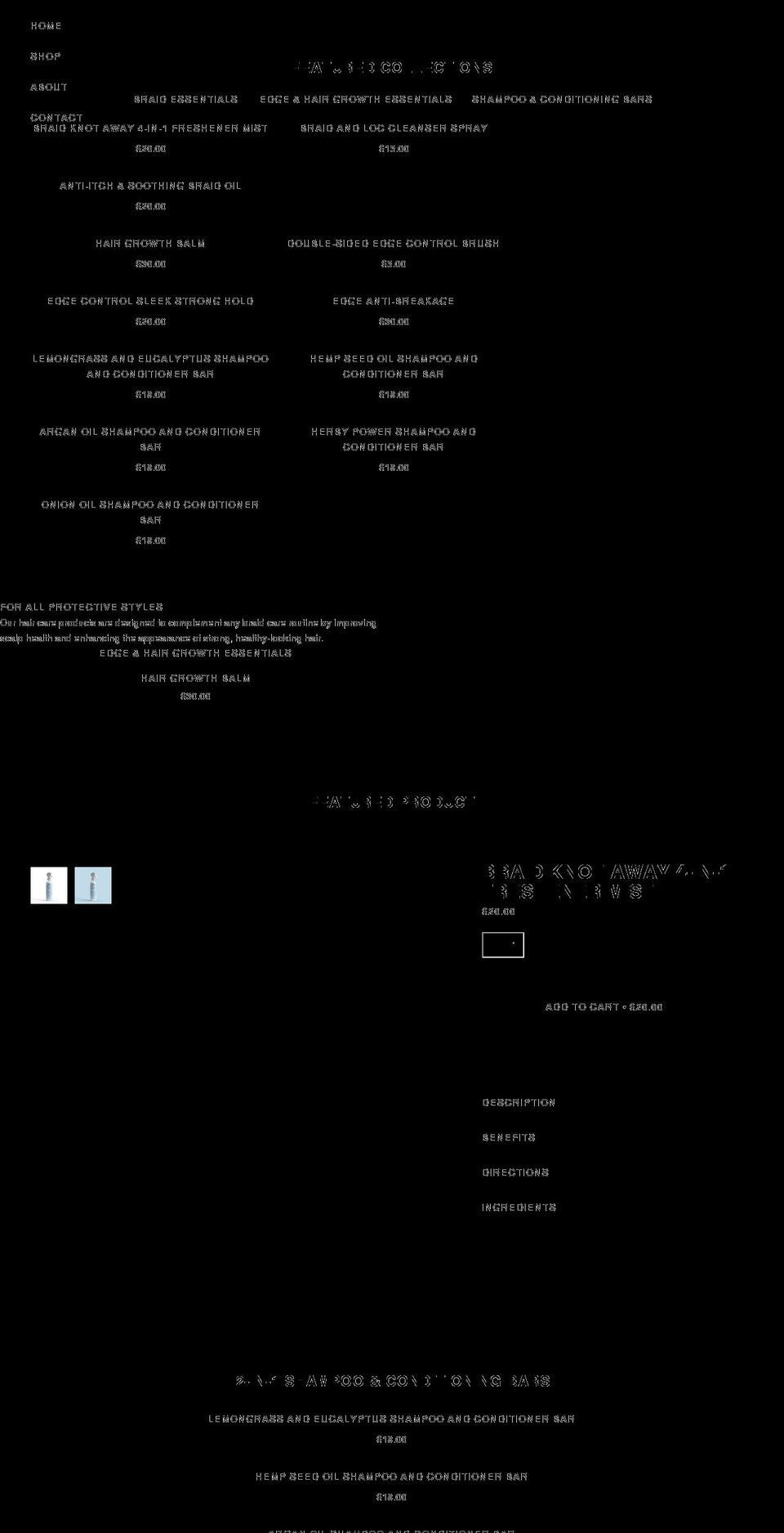 tinahaircare.com shopify website screenshot