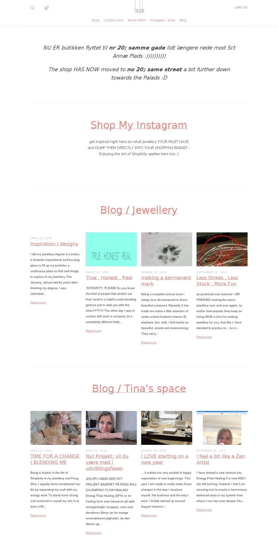 tinahjelm.com — Shopify storefront screenshot