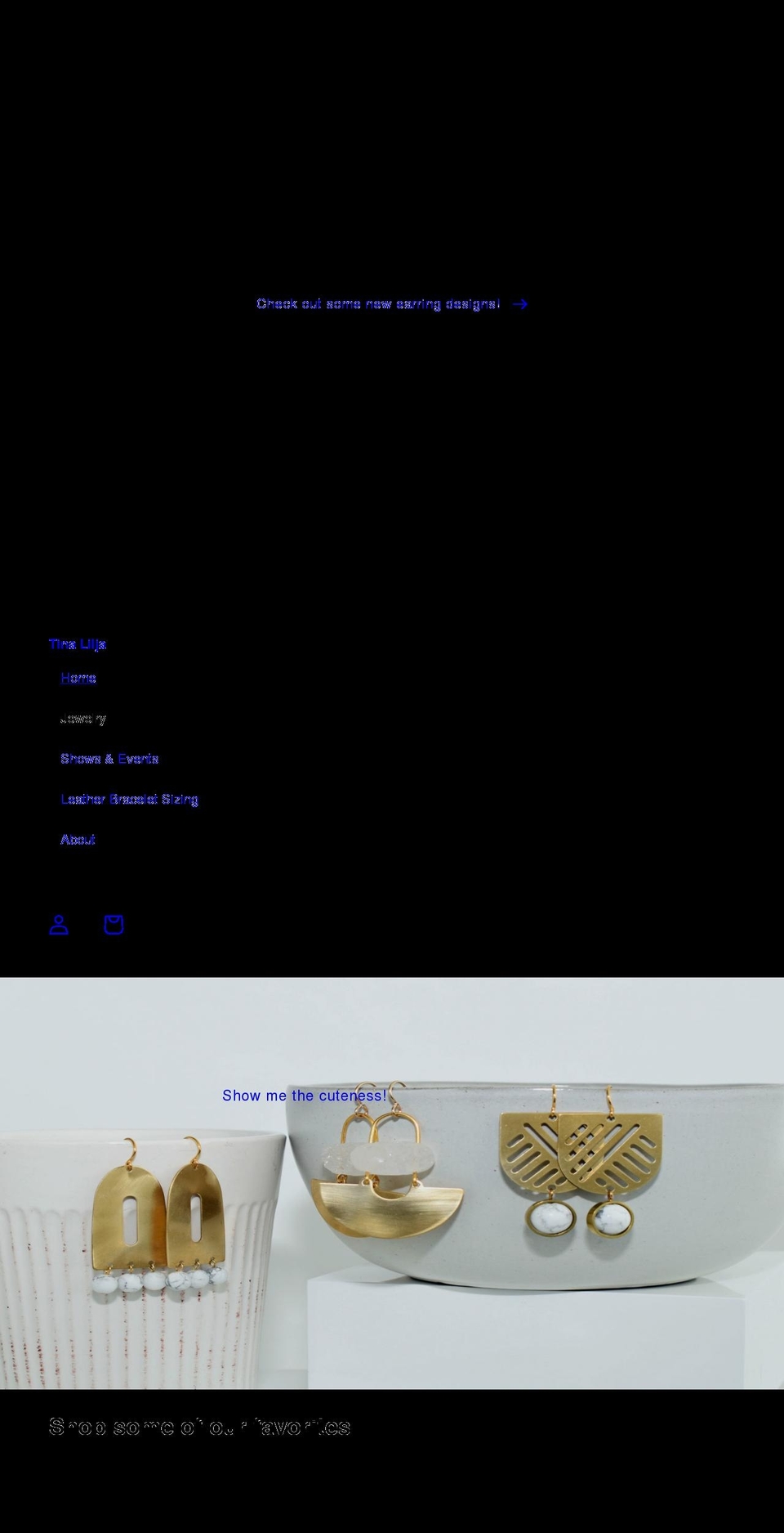 tinalilja.com shopify website screenshot