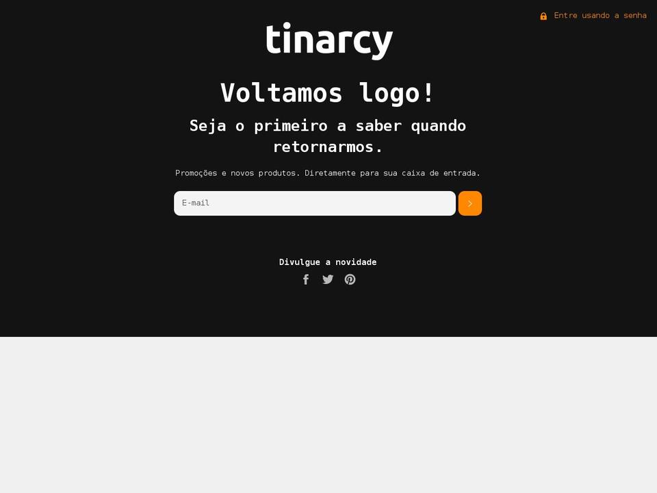 tinarcy.com shopify website screenshot