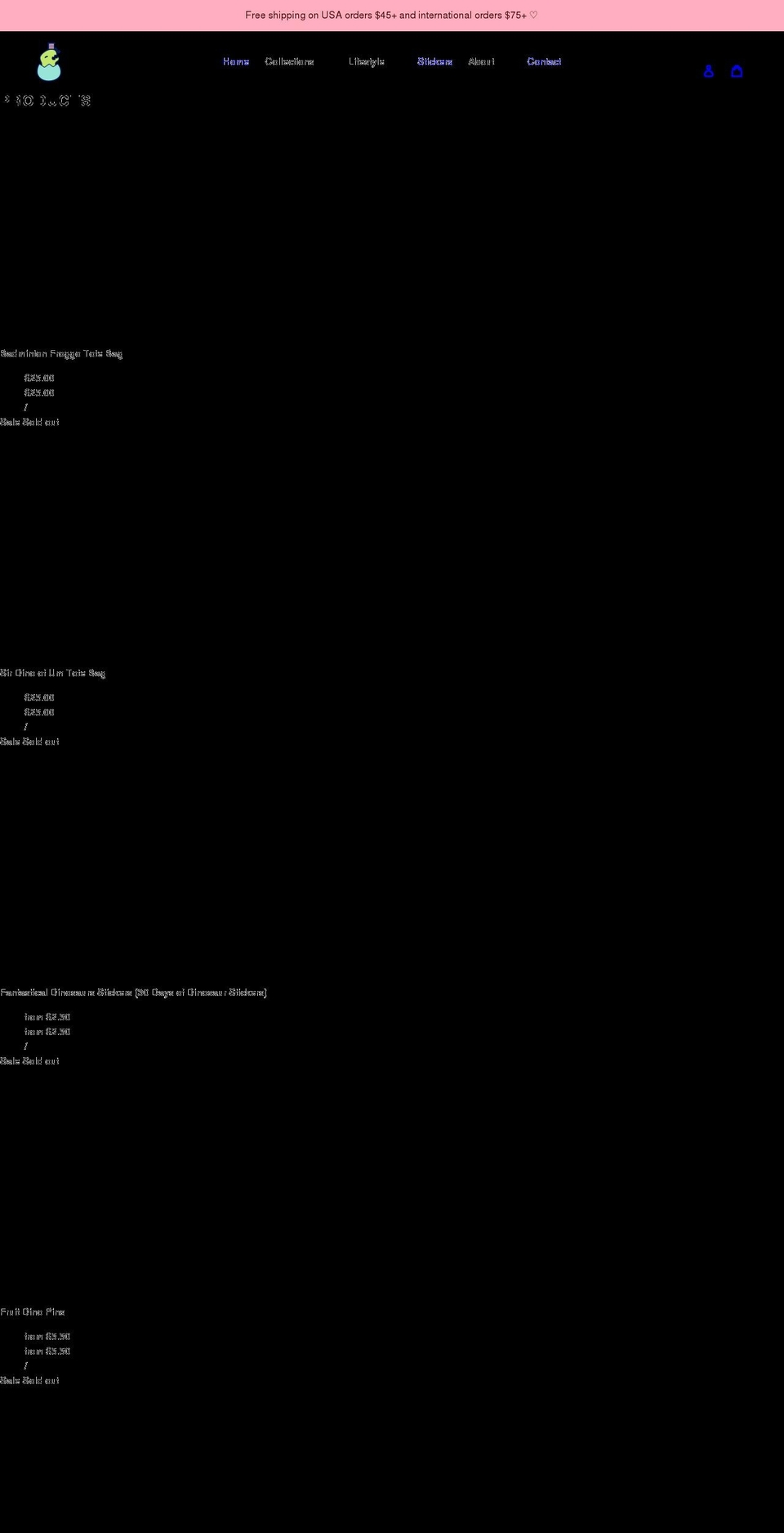 tinasaurusrexdesign.com shopify website screenshot