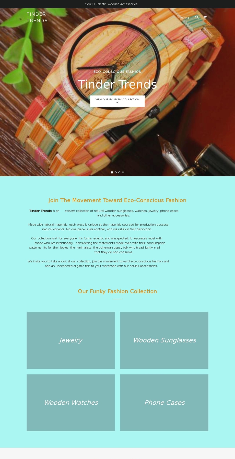 tindertrends.com — Shopify storefront screenshot