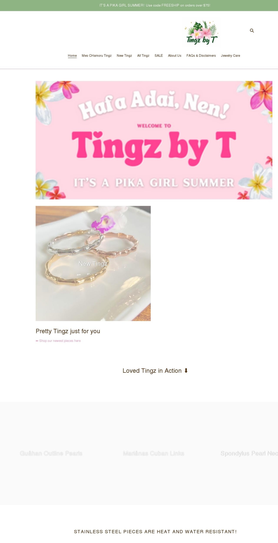 tingzbyt.com shopify website screenshot