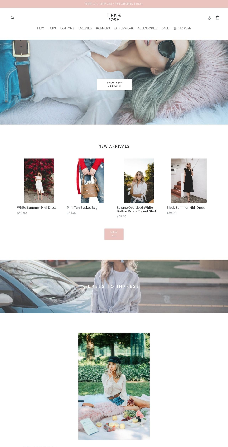 tinkandposh.com — Shopify storefront screenshot