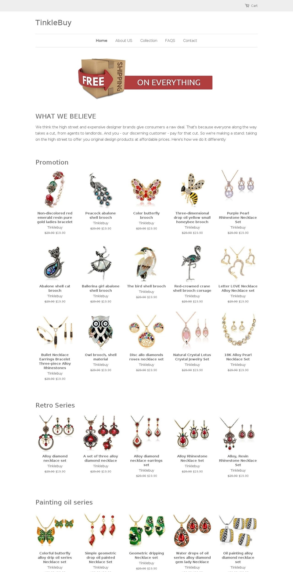 tinklebuy.com — Shopify storefront screenshot