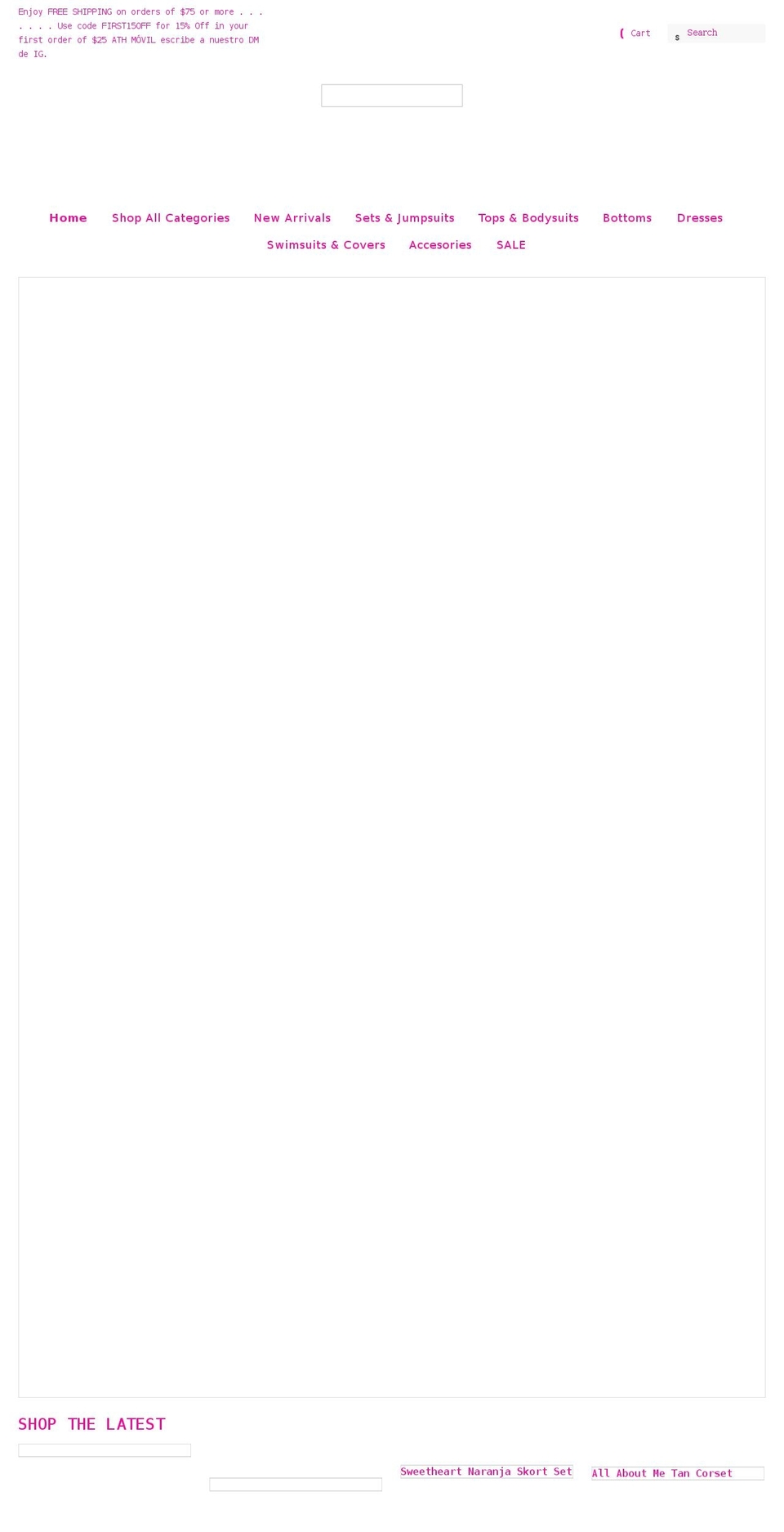 tinkpinkboutique.com shopify website screenshot