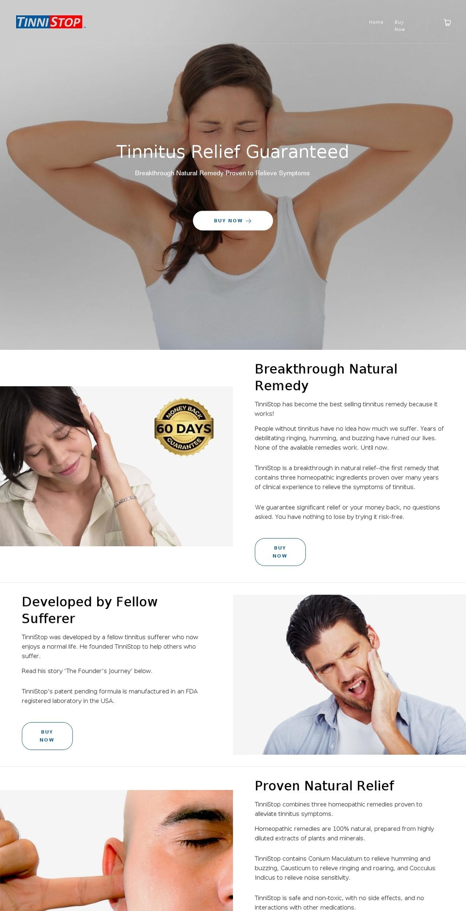 tinnistop.com — Shopify storefront screenshot