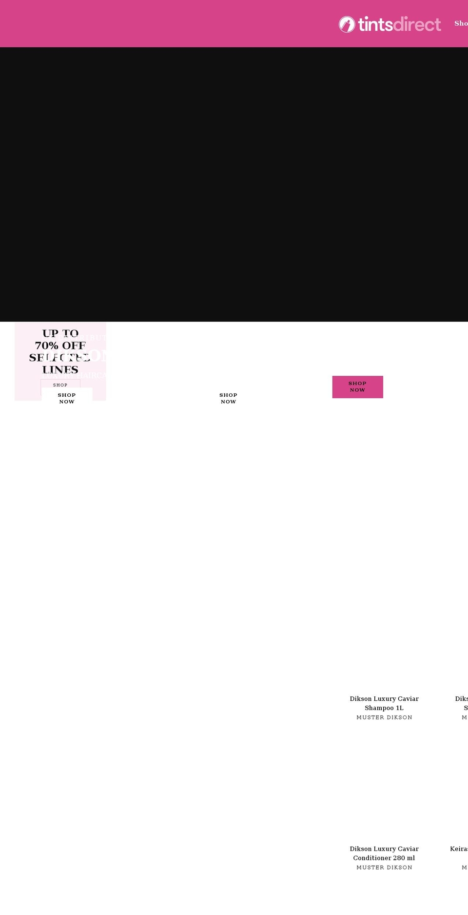 tintsdirect.co.uk shopify website screenshot