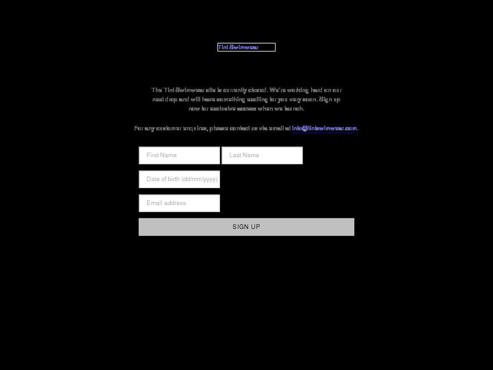 tintswimwear.com — Shopify storefront screenshot