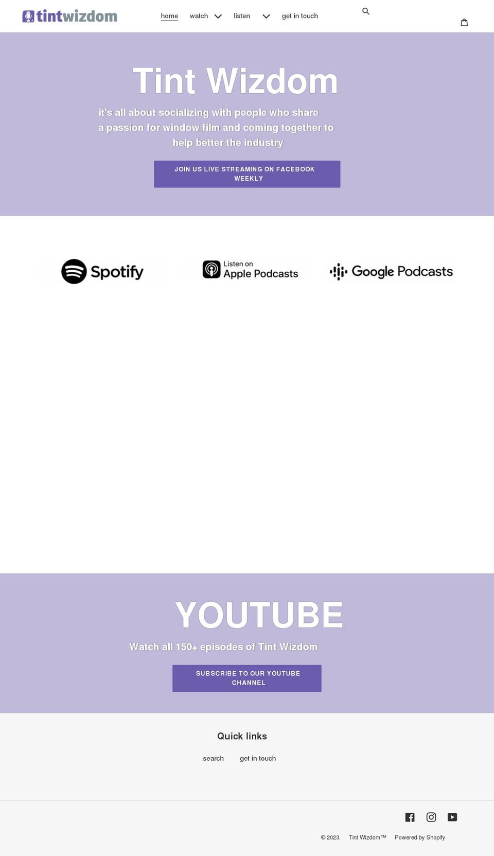 tintwizdom.com shopify website screenshot