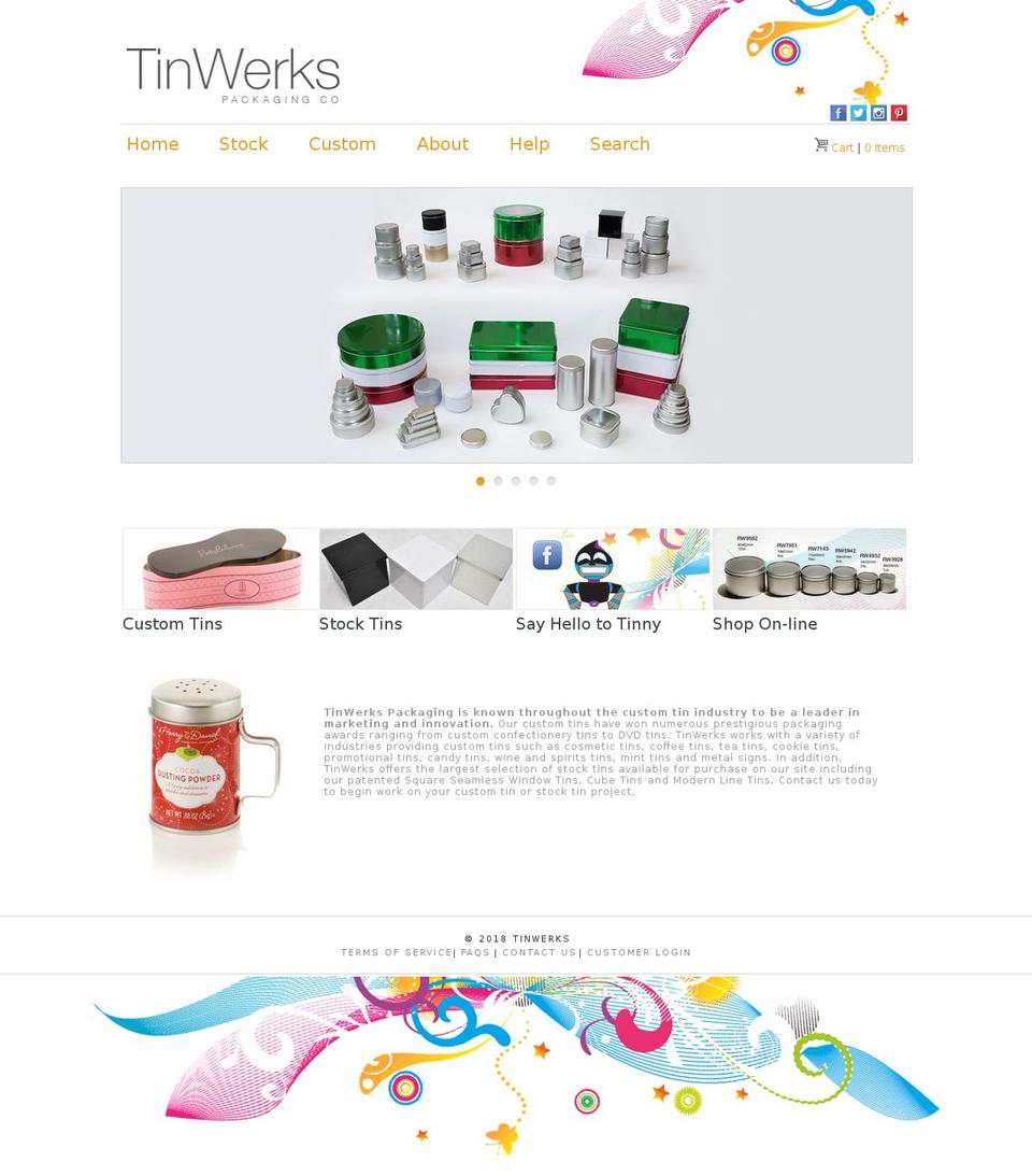 Solo-Responsive Shopify theme site example tinwerks.net