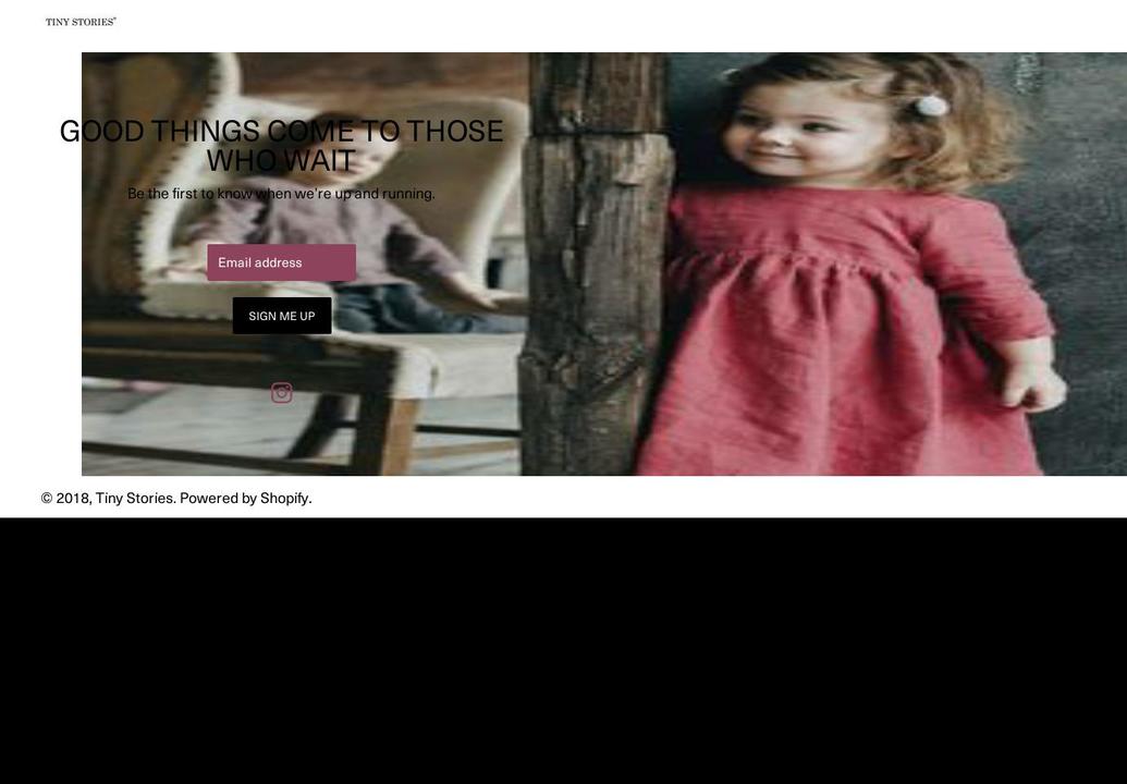 tiny-stories.com shopify website screenshot