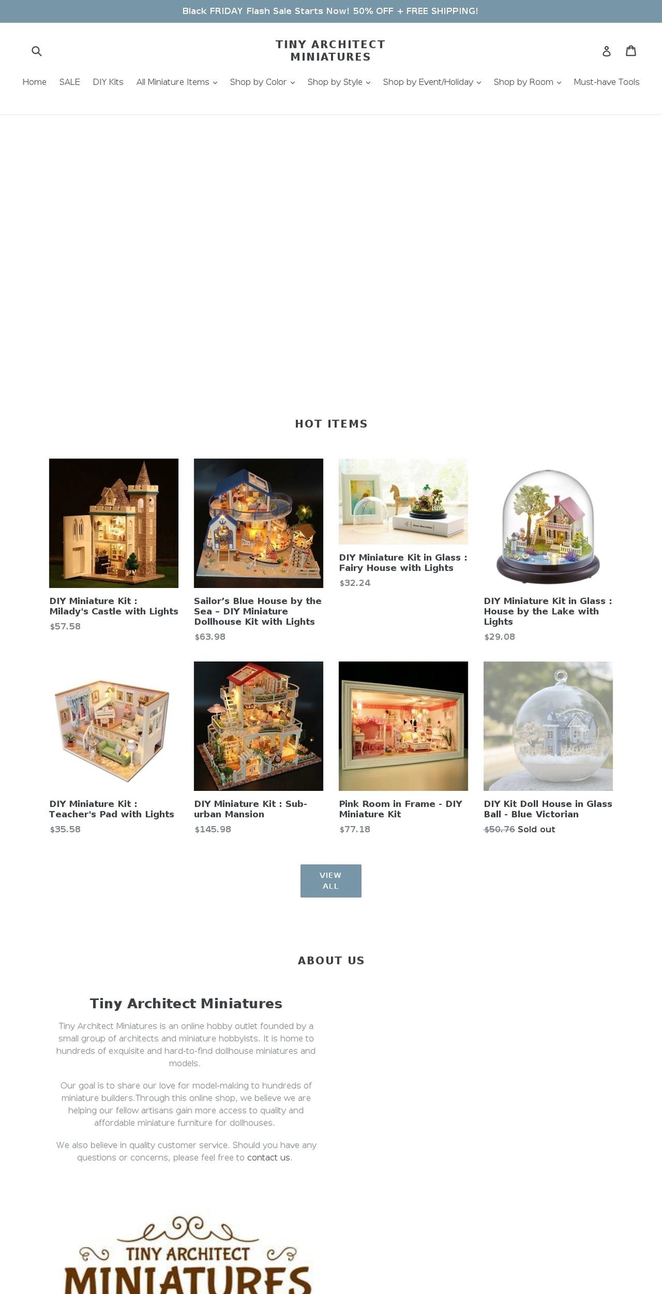 tinyarchitect.com — Shopify storefront screenshot