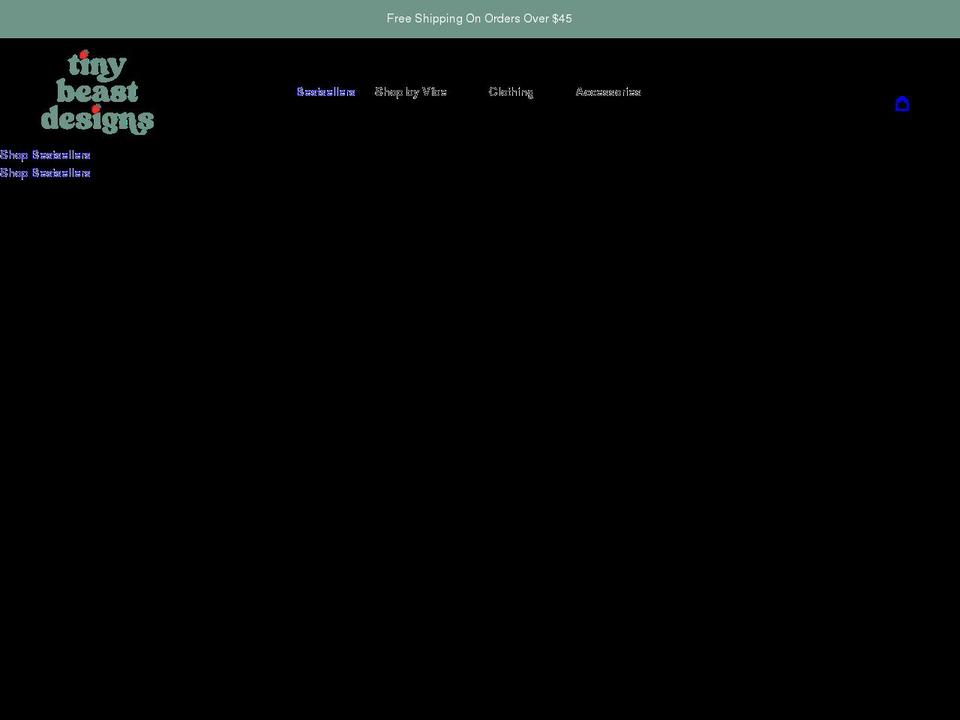 tinybeastdesigns.com shopify website screenshot