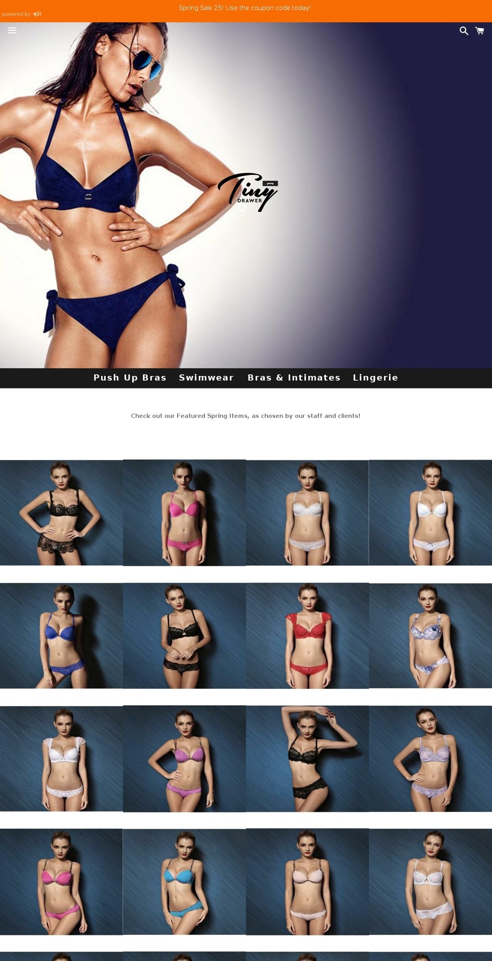 tinydrawer.com shopify website screenshot