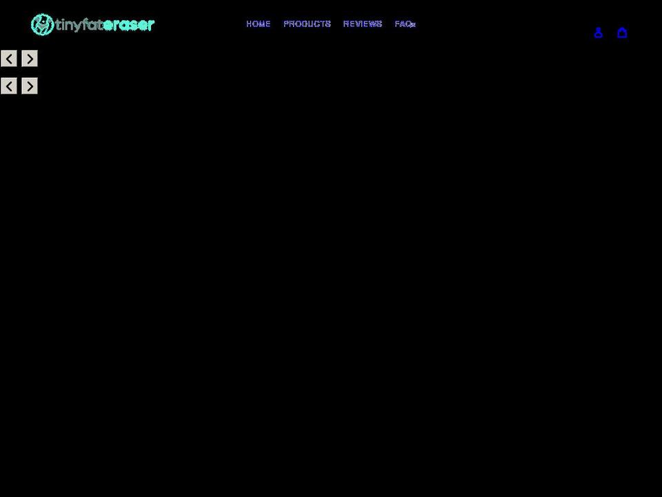 tinyfateraser.com shopify website screenshot
