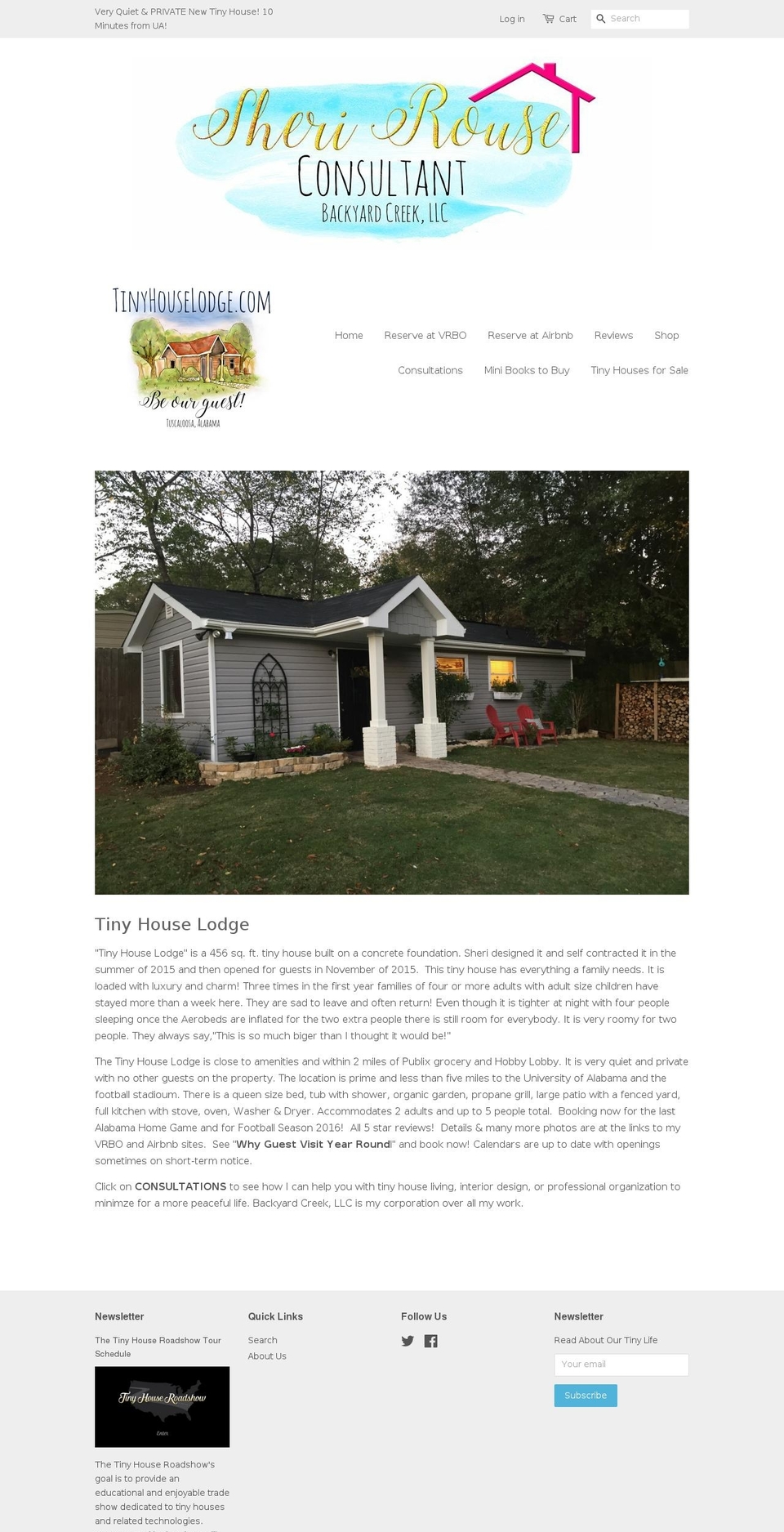 tinyhouseconsultant.com shopify website screenshot