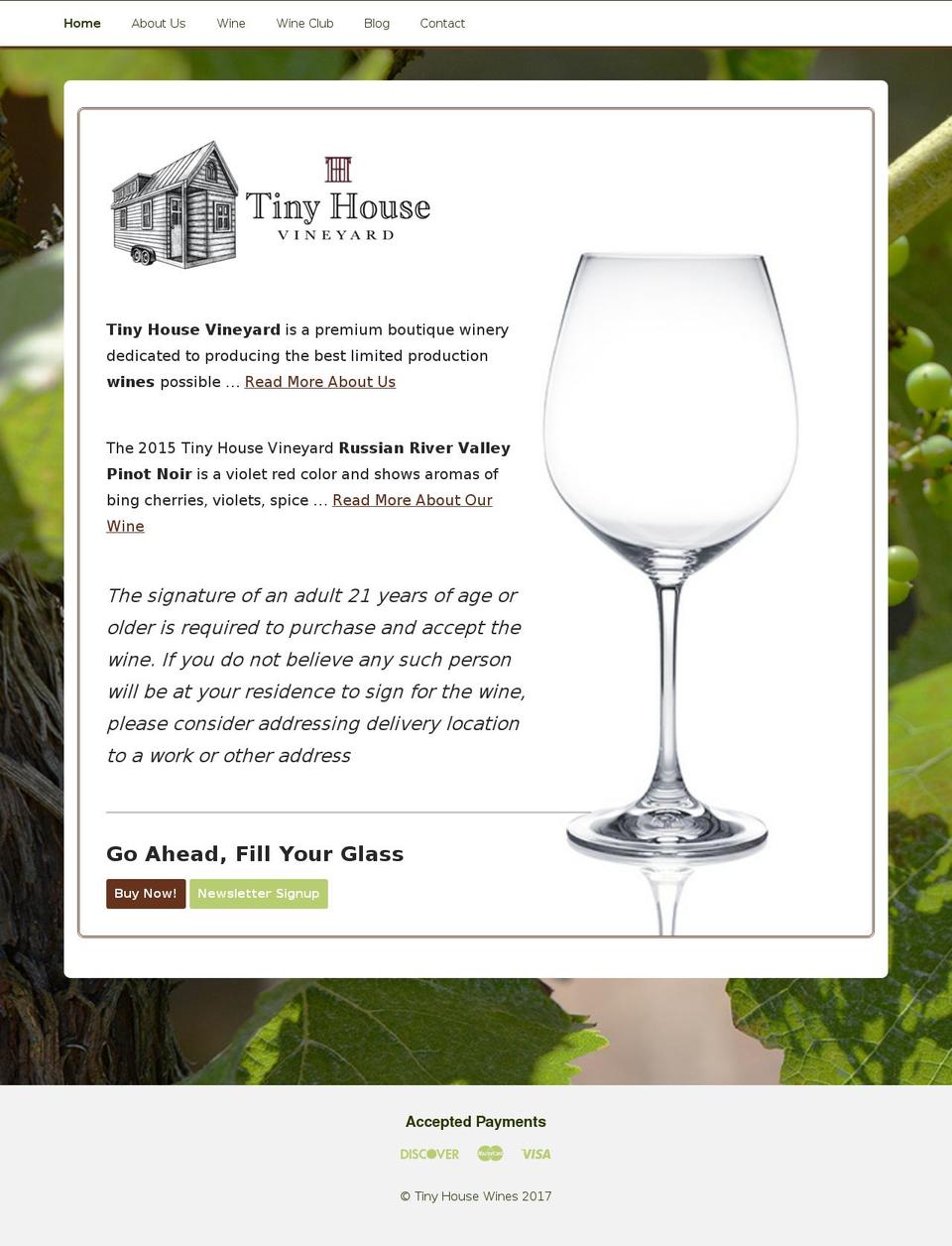 timber-2-1-2 Shopify theme site example tinyhousevineyard.com