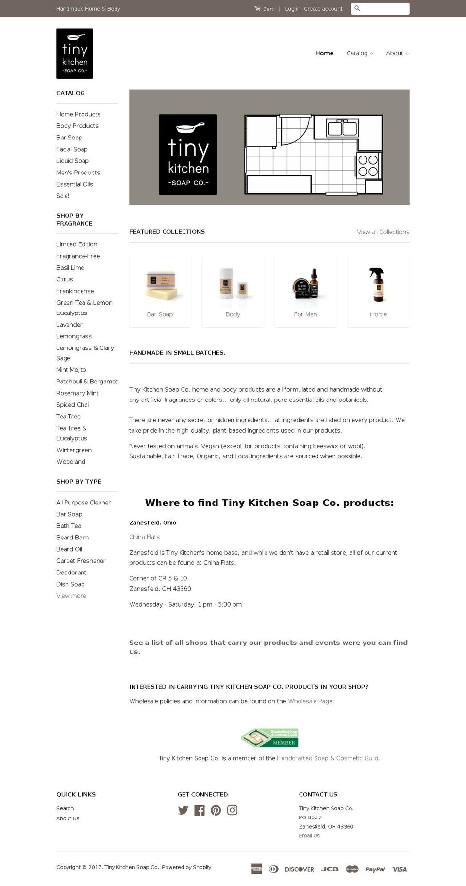 Copy of Classic Shopify theme site example tinykitchensoap.co