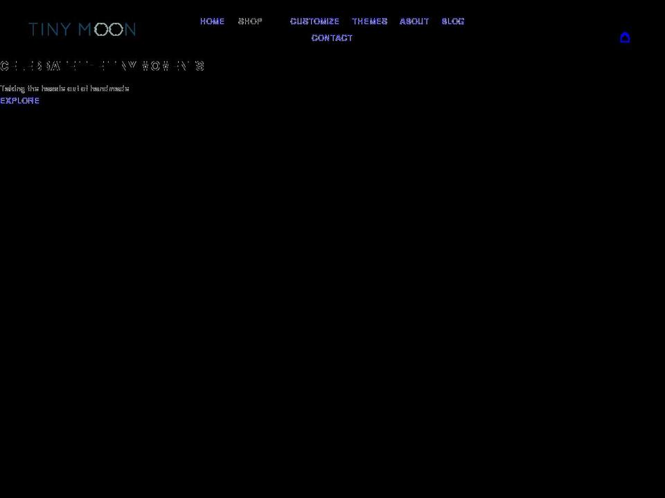 tinymoonevents.com shopify website screenshot