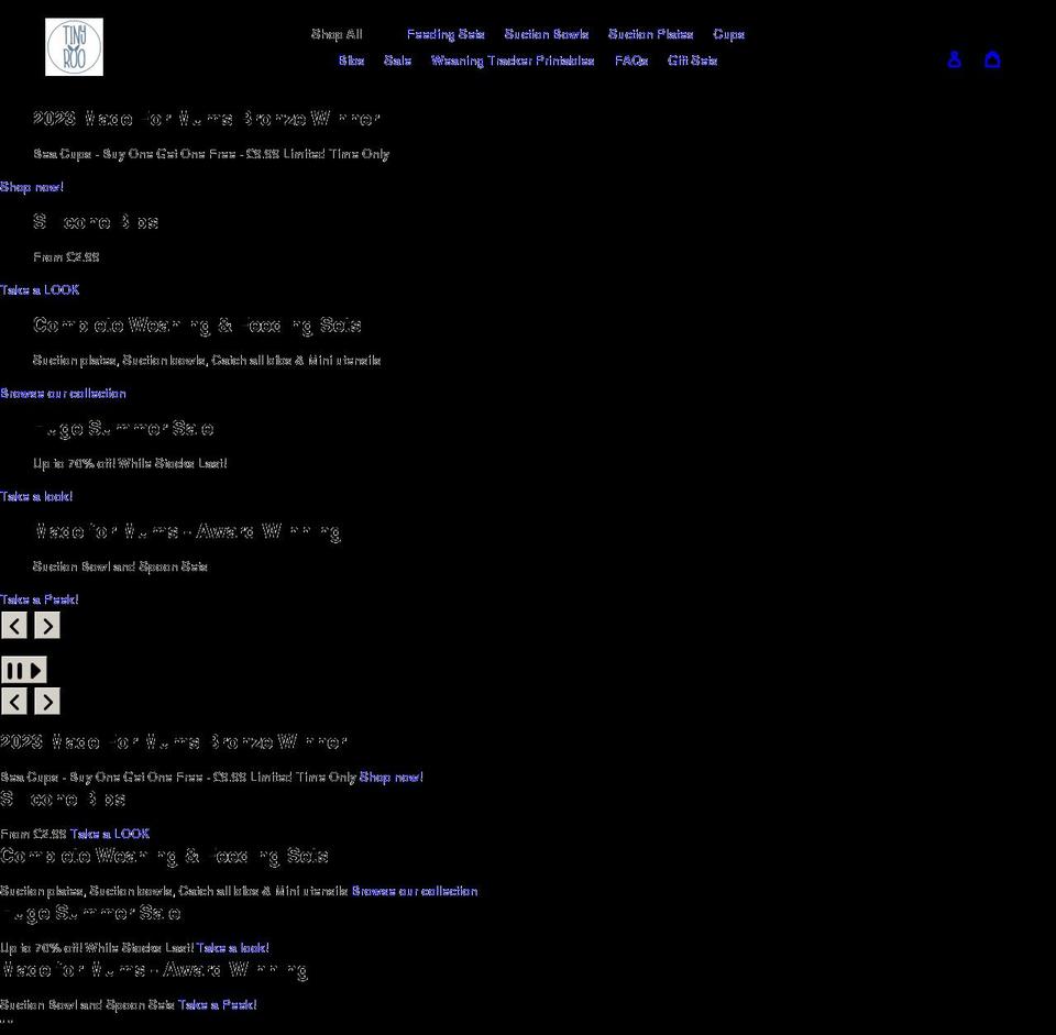 tinyroo.co.uk shopify website screenshot
